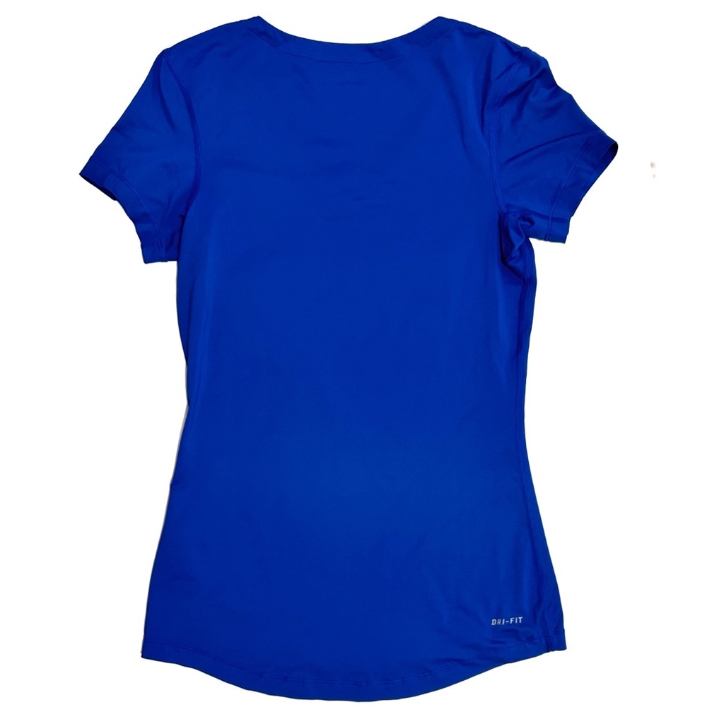 Hofstra University Nike Pro V-Neck Short Sleeve Shirt Women’s Small Royal Blue - Picture 5 of 7